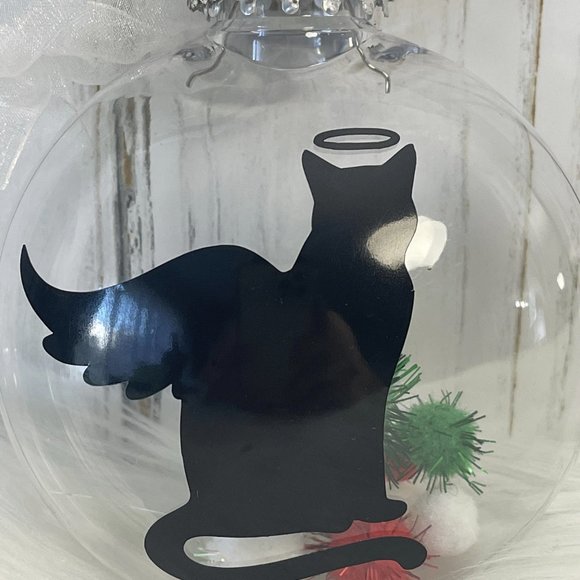 Memorial Kitty Cat Ornament, Keepsake Kitten Gift, Handmade Custom/Personalized - Picture 4 of 10